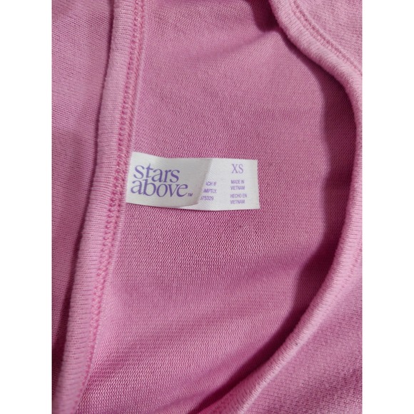 Stars Above Pink Ribbed  Super Soft Tank Top Jogger Pajama Set Size XS EUC - Picture 7 of 8